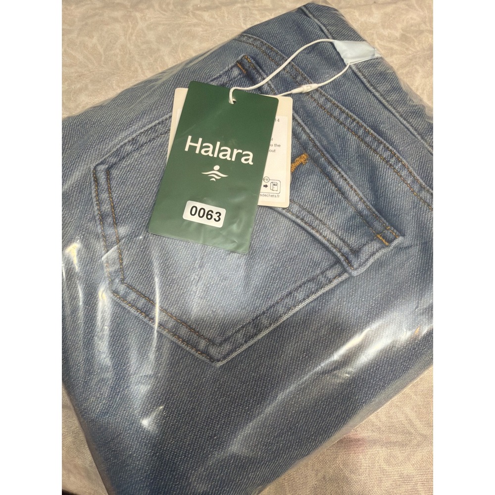 Halara Flex Low Rise Flare Casual Jeans Blue Denim Pockets Large L - Picture 14 of 14